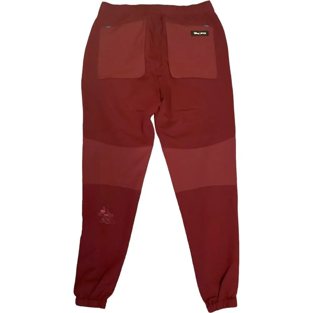 NWOT Figs Limited Edition Disney Cargo Scrub Pants In Burgundy RARE Men’s Medium